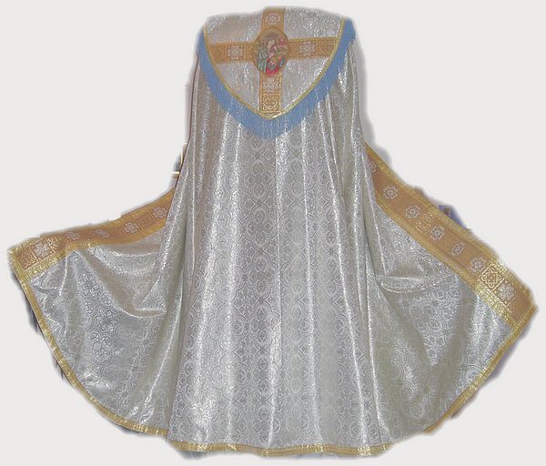 Marian Benediction Set: Cope, Veil, Stole and Burse